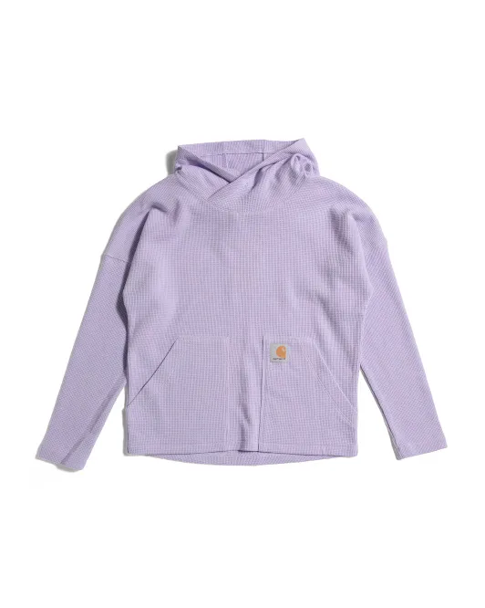 

Толстовка с вафельным рисунком для больших девочек Carhartt, цвет Lavender