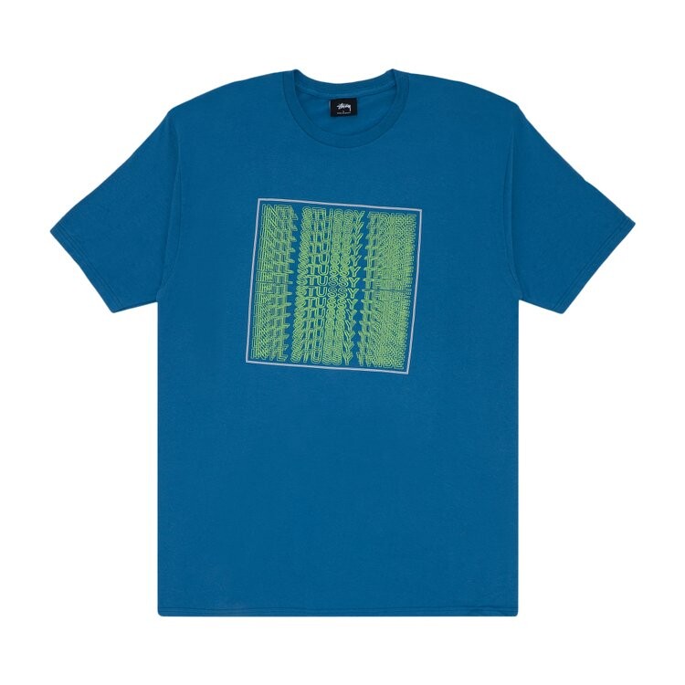 

Футболка Stussy 3D 'Teal', бирюзовый, Зеленый