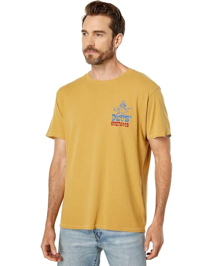 

Футболка Deus Ex Machina Wiz-Bang Tee, цвет Harvest Gold