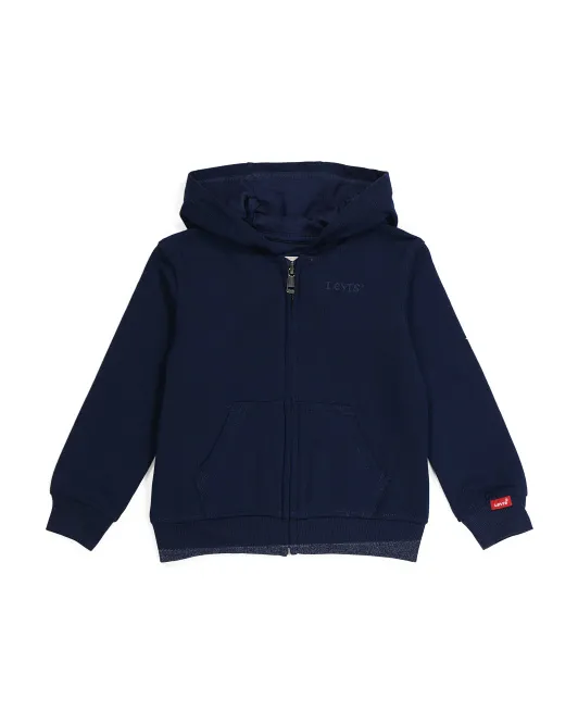 

Толстовка на молнии во всю длину для мальчиков для малышей Levis, цвет Peacoat