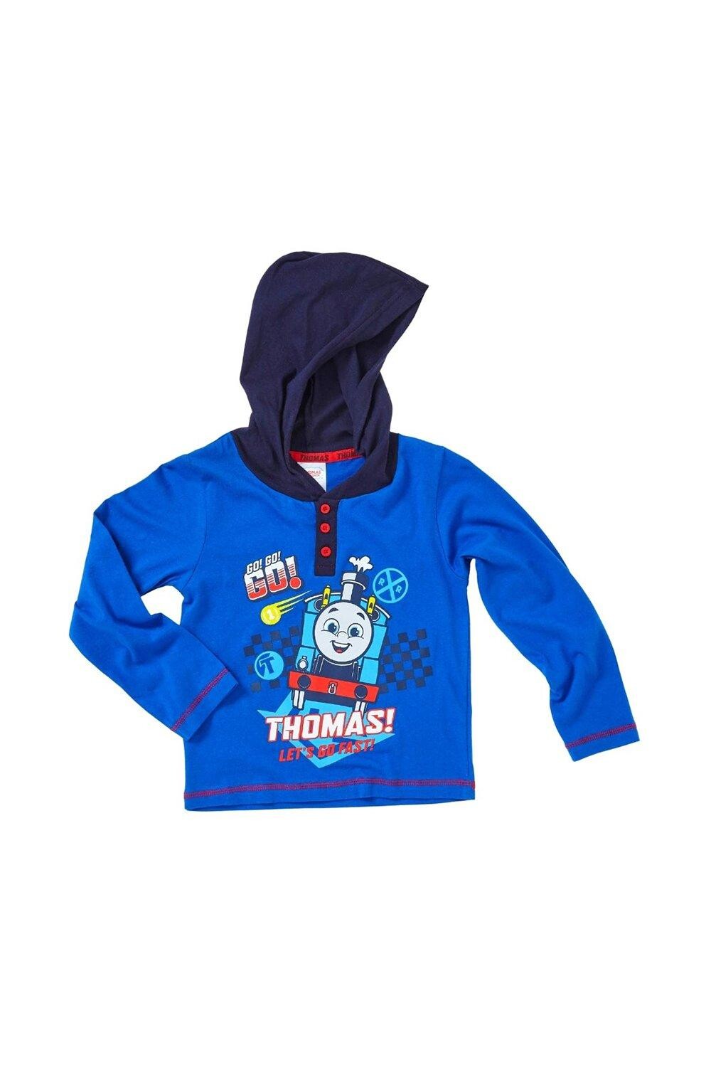 

Идти! Топ с капюшоном и длинными рукавами Thomas & Friends, синий