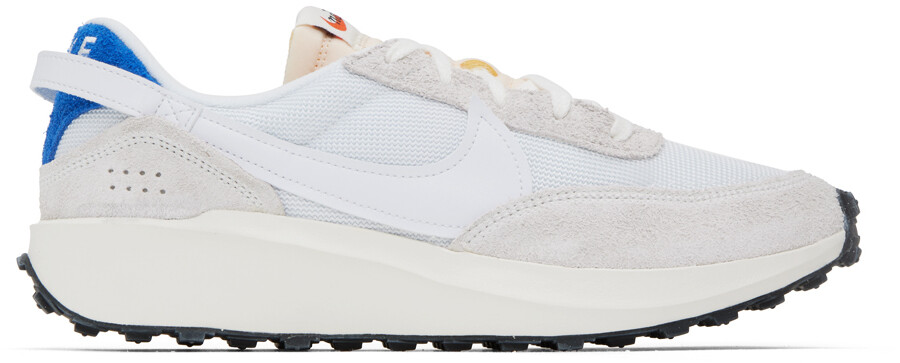 

Бело-синие винтажные кроссовки Nike Waffle Debut