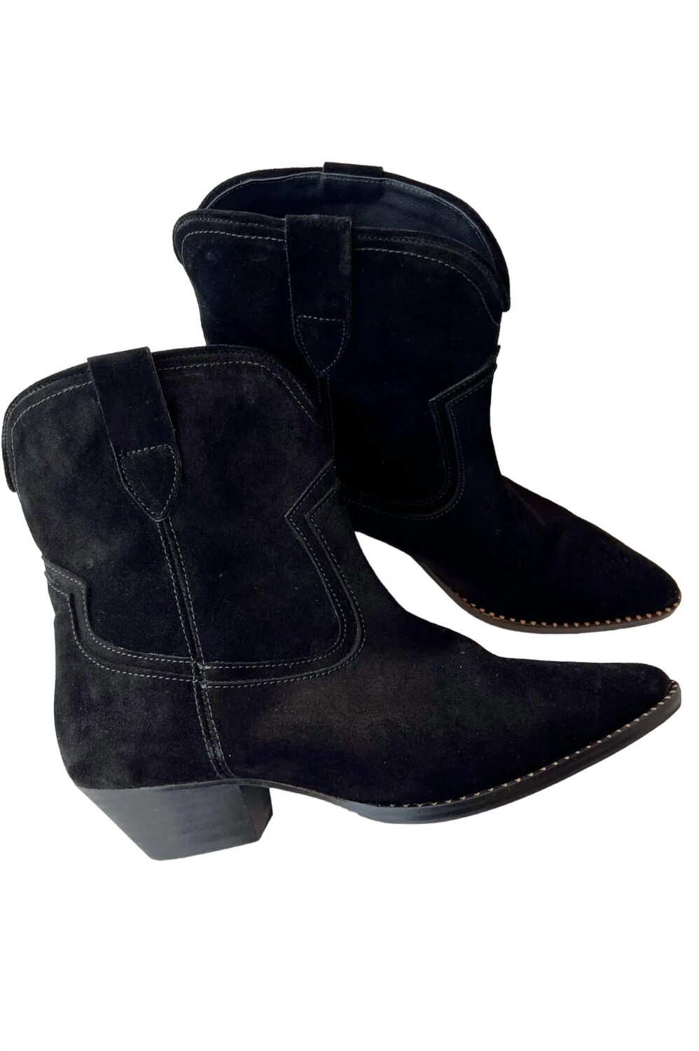 

Женские черные замшевые ботильоны Mazzy Western Freda Salvador