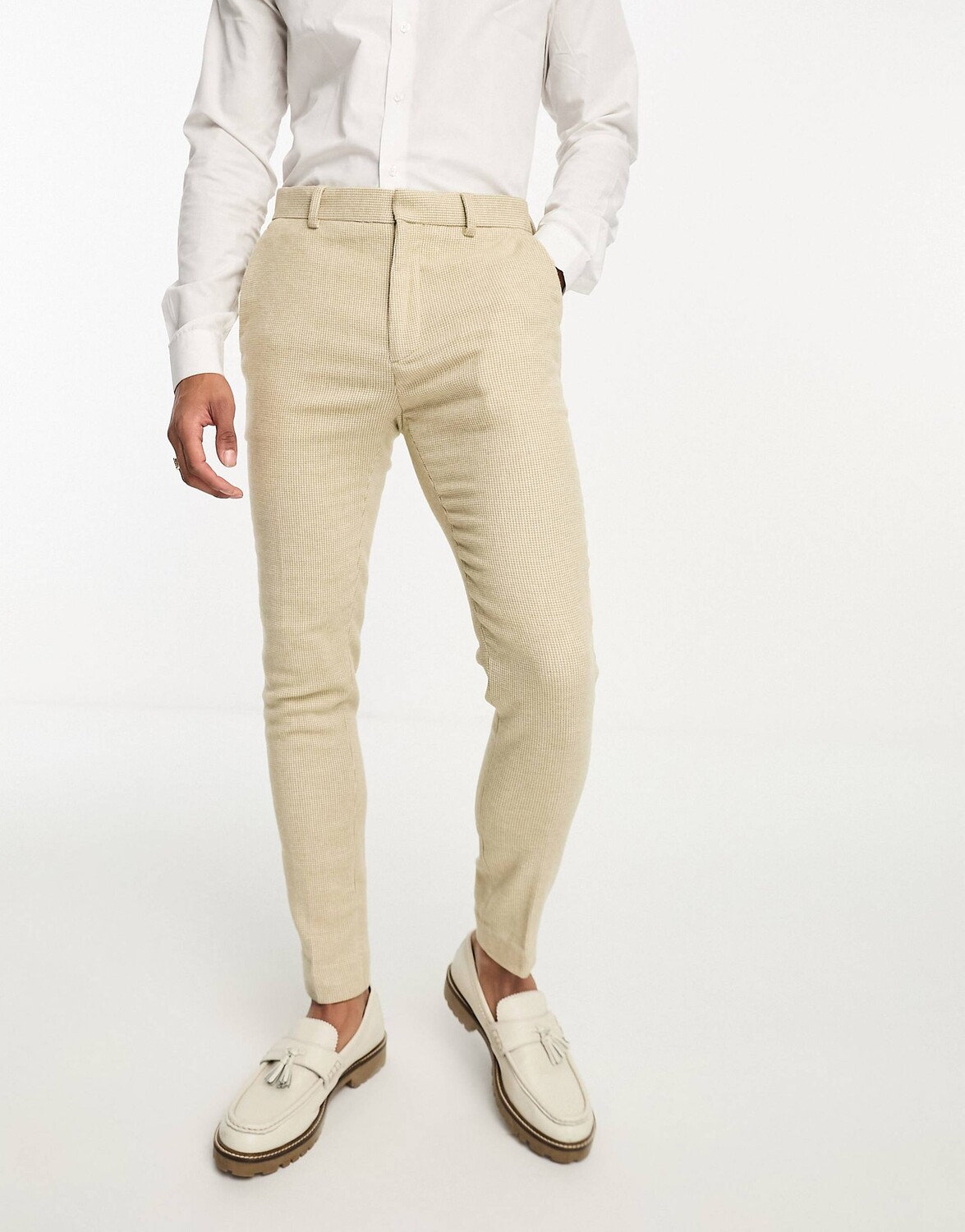 

Черные брюки скинни из смешанной шерсти ASOS DESIGN Wedding, Черный