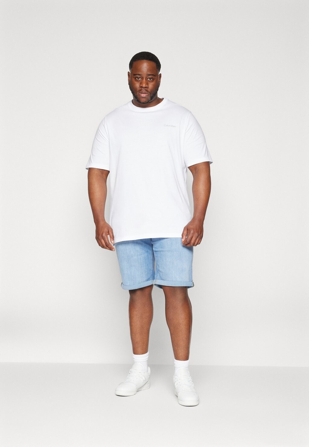 

Футболка с набивным рисунком Enlarged Back Logo Calvin Klein, ярко-белая