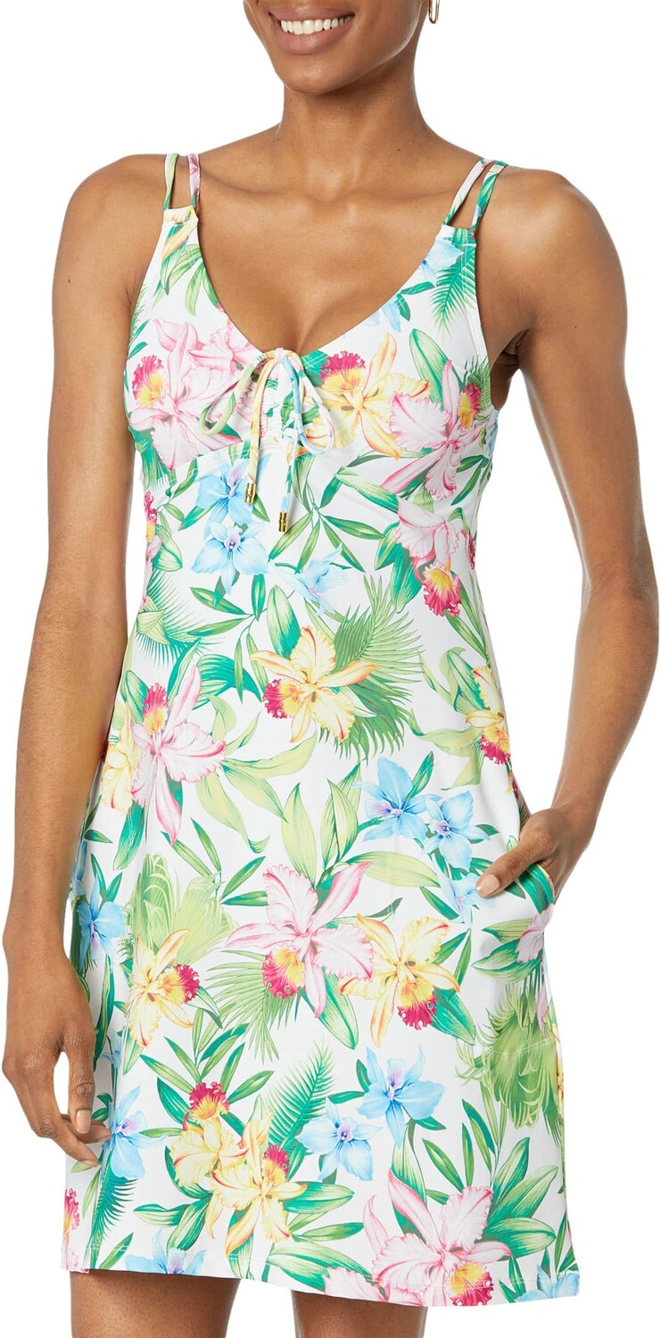 

Спа-платье Orchid Garden с V-образным вырезом Tommy Bahama, белый