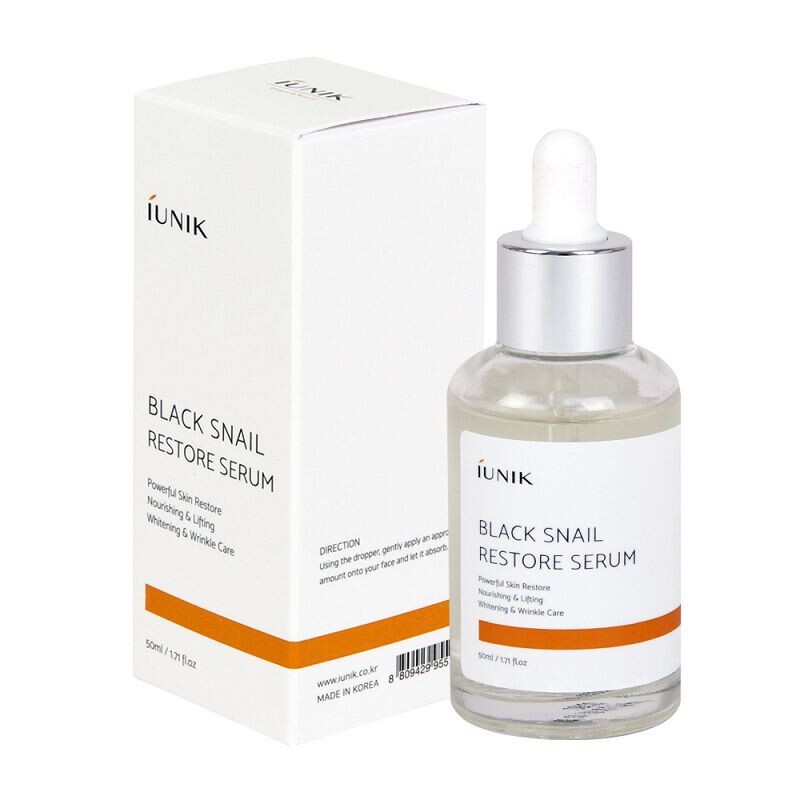 

Укрепляющая и регенерирующая сыворотка для лица Iunik Black Snail, 50 мл