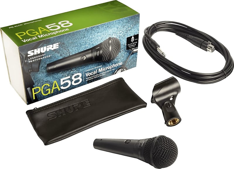 Вокальный микрофон Shure PGA58-QTR вокальный микрофон shure pga58 qtr e