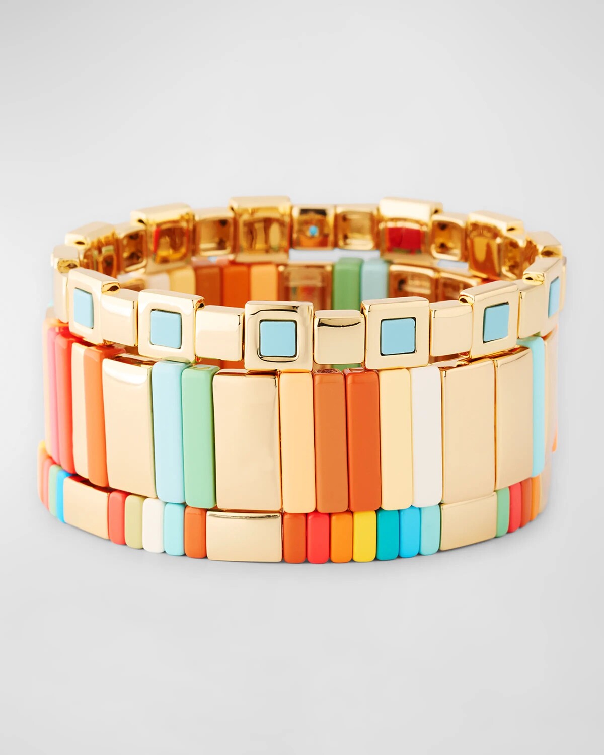 

Эмалевые браслеты Roxanne Assoulin, цвет Gold Multi