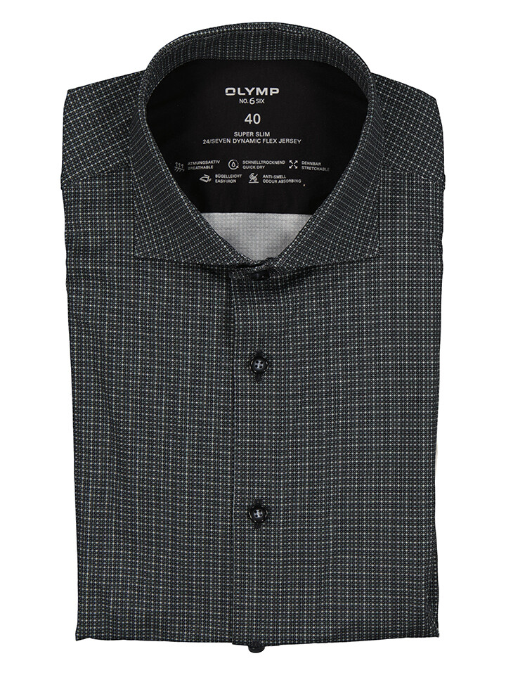

Рубашка OLYMP 24/7 No 6 six Super Slim fit, черный
