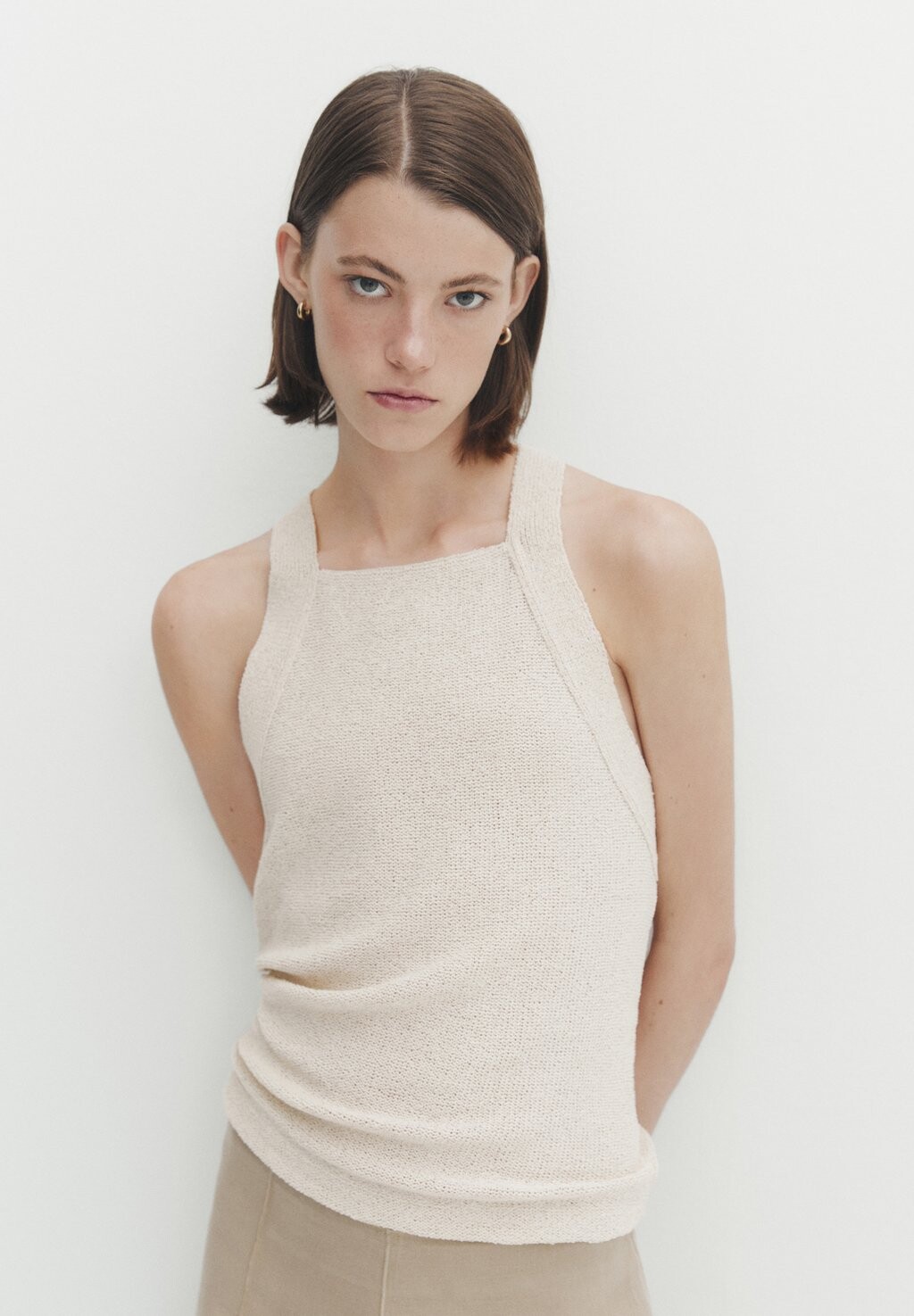 

Топ Massimo Dutti, бежевый