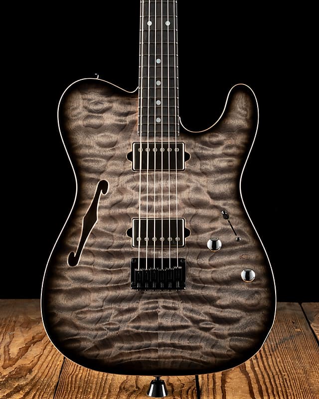 

Электрогитара Suhr Classic T Custom Quilt Maple/Swamp Ash - Trans Charcoal Burst - Free Shipping