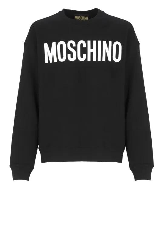 

Хлопковая толстовка Moschino, черный