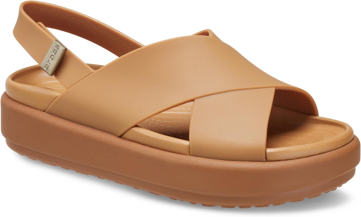

Сандалии Crocs Brooklyn Luxe Cross Strap, цвет Tan/Tan