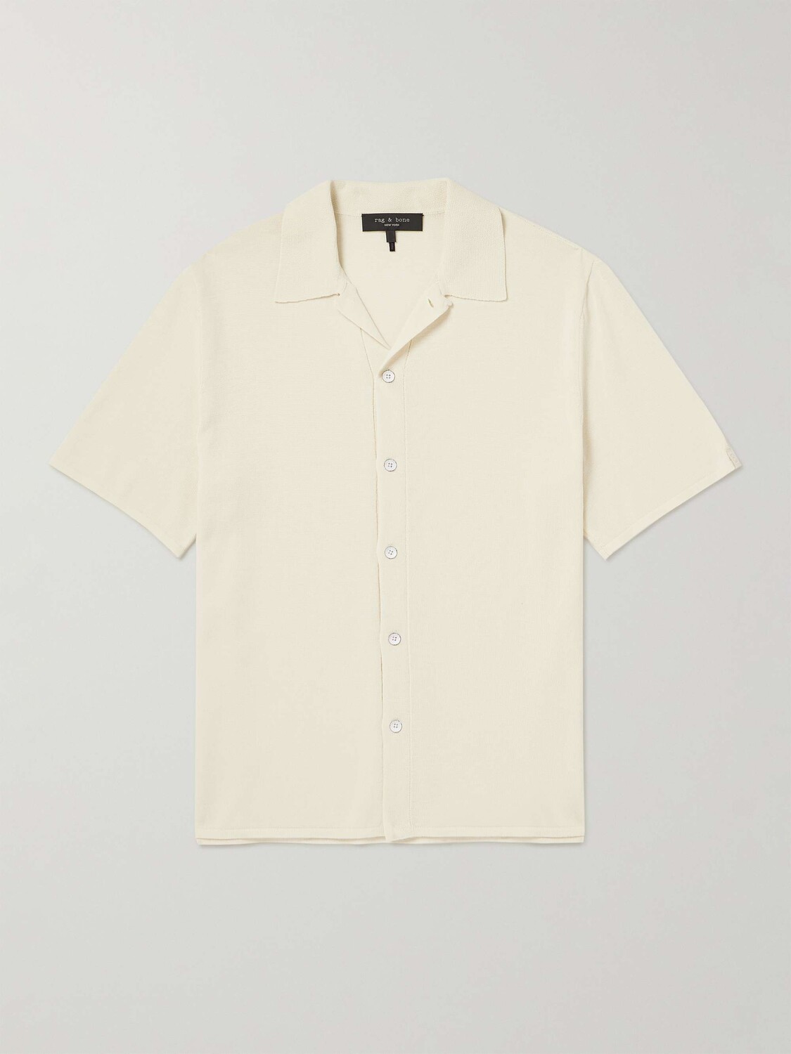 

Рубашка Nolan из смесового хлопка RAG & BONE, кремовый