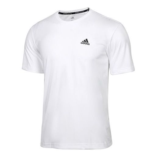 футболка adidas m 3s tape tee sports round neck short sleeve white белый Футболка adidas Tennis Sports Round Neck Short Sleeve White, белый