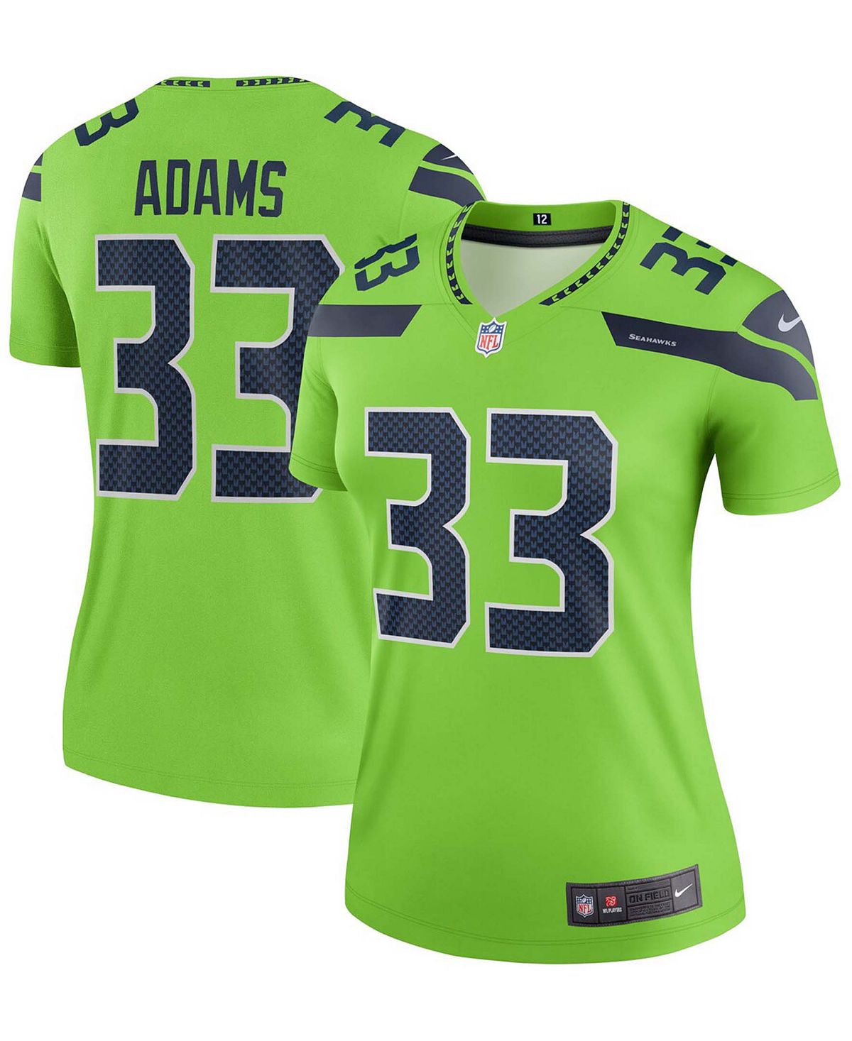 Женская неоново-зеленая майка Jamal Adams Seattle Seahawks Legend Nike, зеленый huda neon green eyeshadow