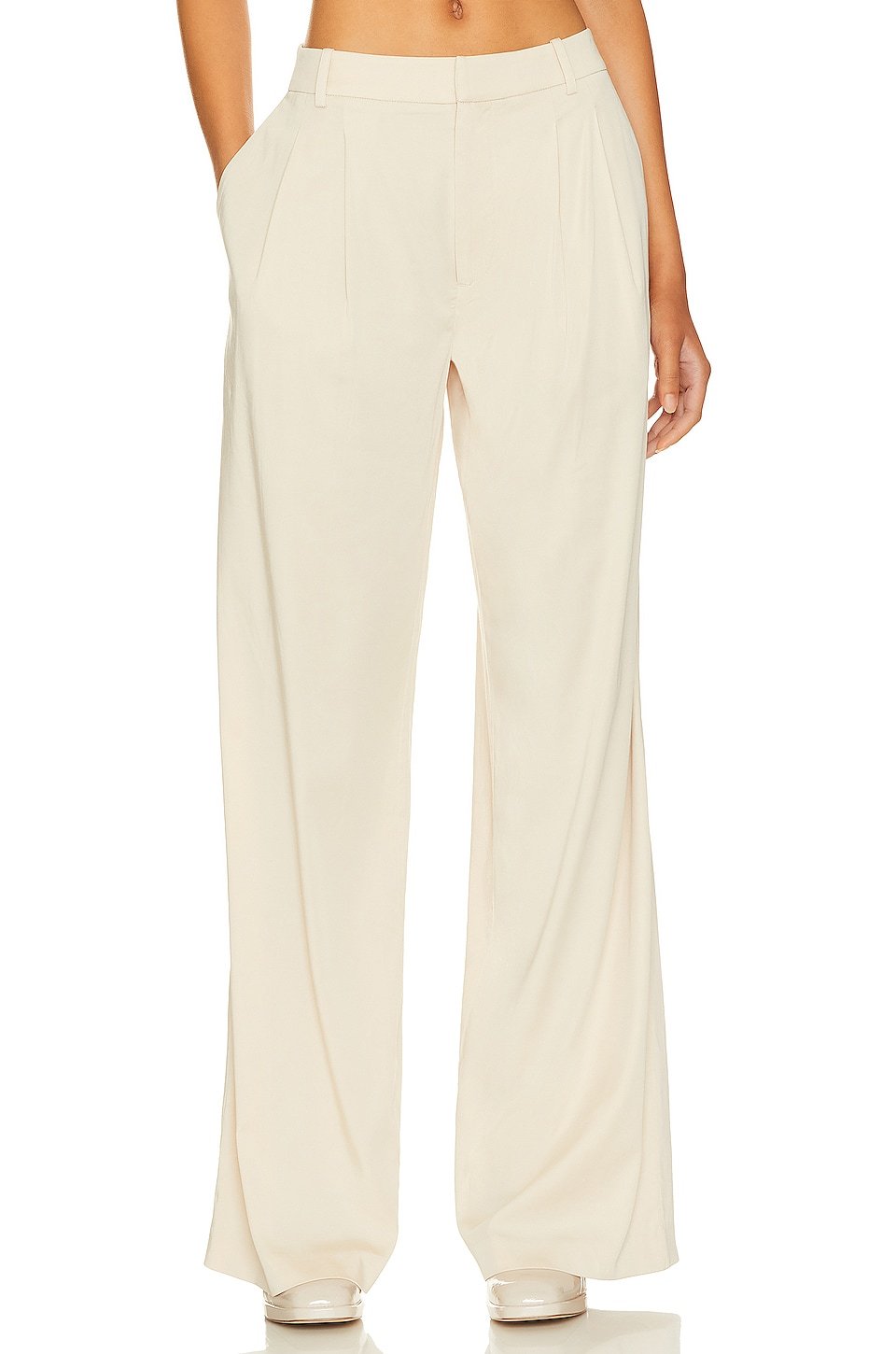 

Брюки LPA Franca Low Rise Relaxed Trouser, цвет Bone