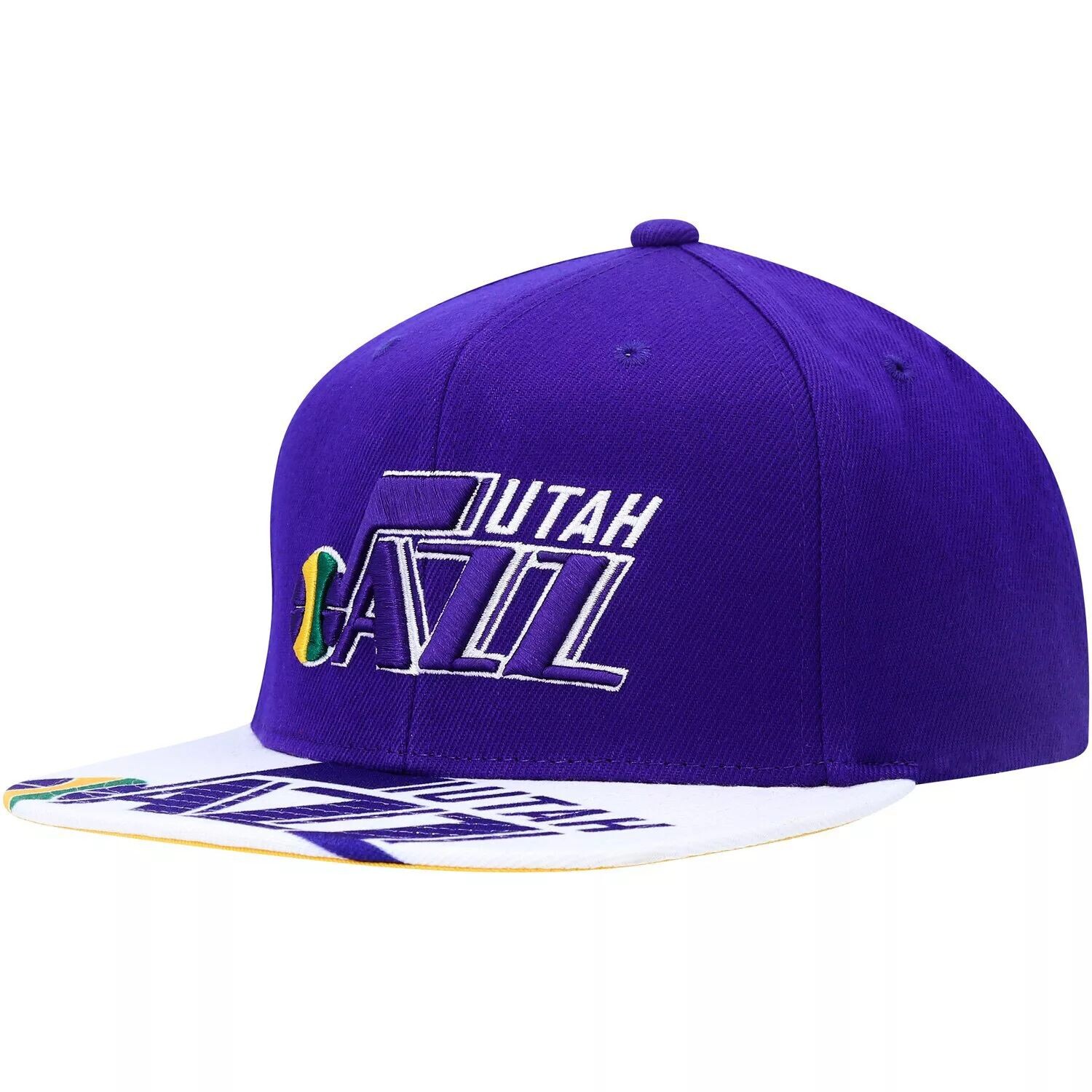 

Мужская кепка Mitchell & Ness Purple Utah Jazz Hardwood Classics Swingman Pop Snapback Hat