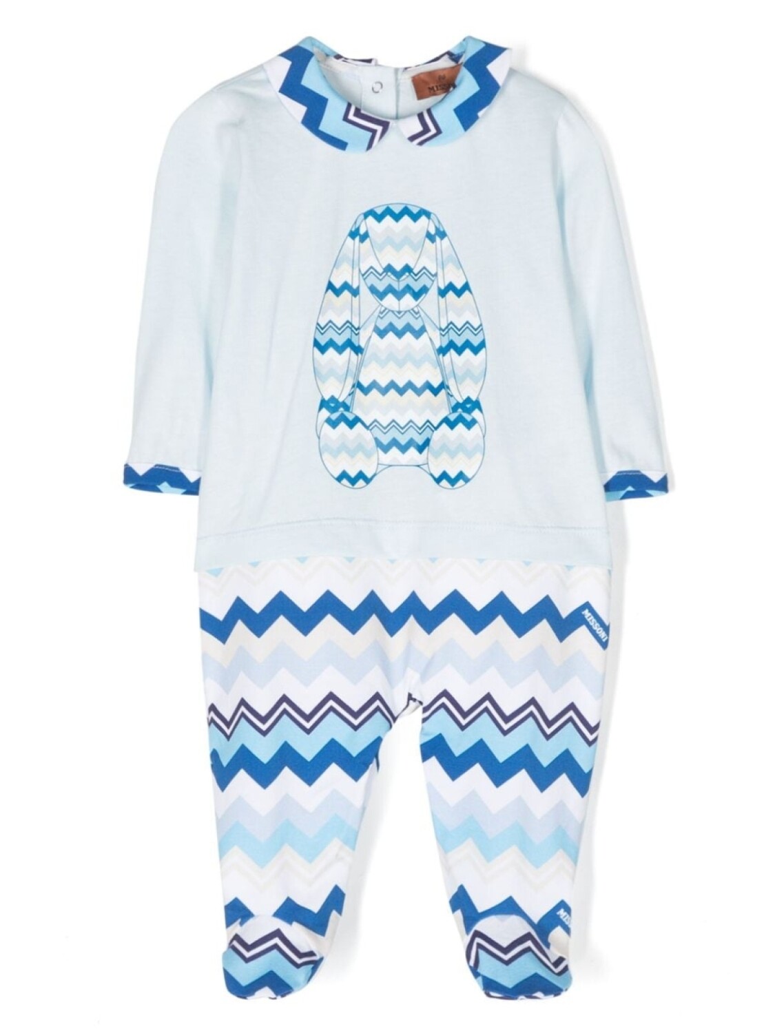 

Missoni Kids пижама с узором зигзаг, синий