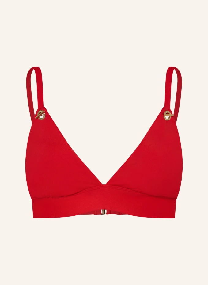 

Топ бикини без косточек beach club solids Lauren Ralph Lauren, красный