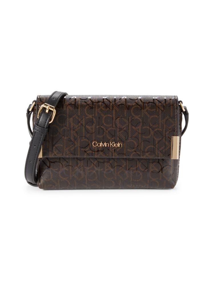 

Сумка через плечо с монограммой Key Item Calvin Klein, цвет Brown Khaki