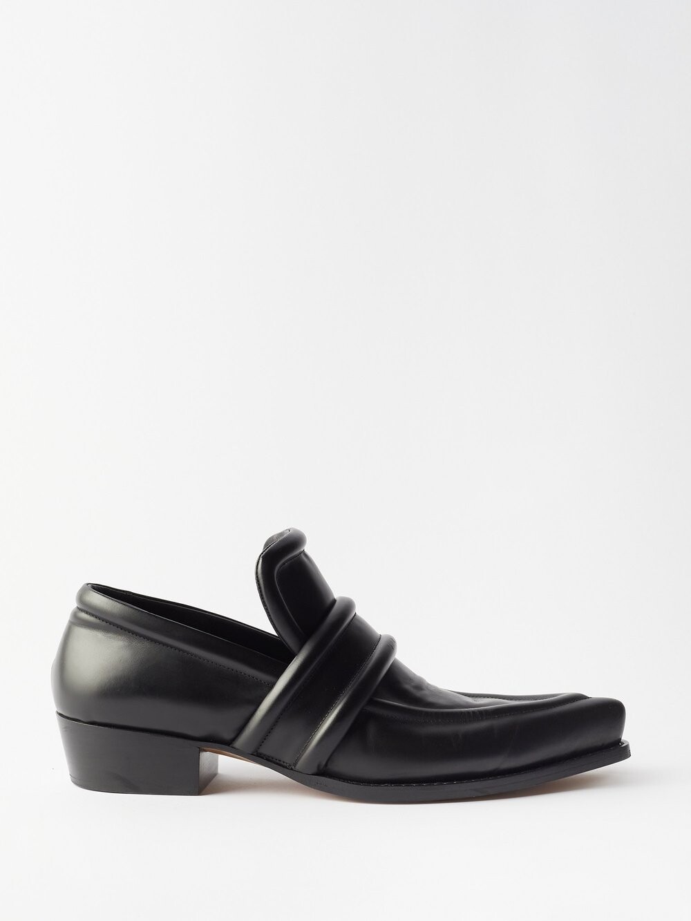 

Кожаные лоферы Bottega Veneta, черный