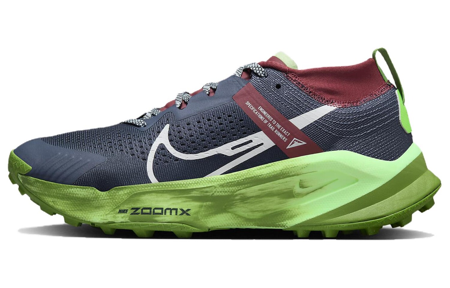 

Кроссовки Nike Women's ZoomX Zegama 'Thunder Blue Chlorophyll', зеленый