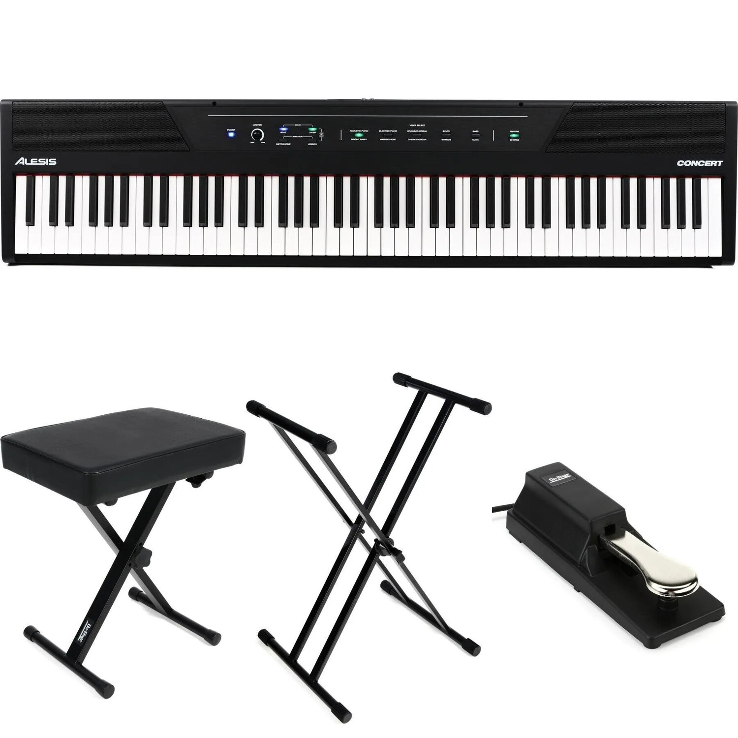 

Комплект инструментов для цифрового пианино Alesis Concert, 88 клавиш