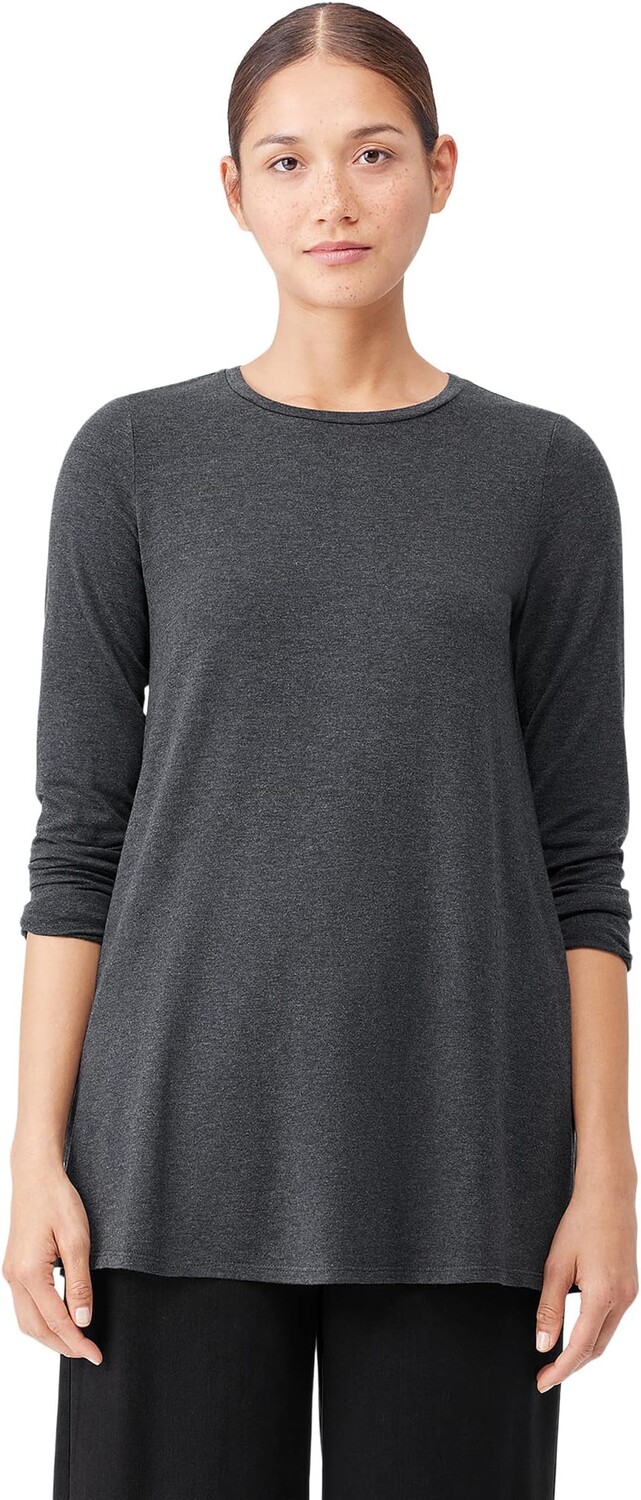 

Туника с круглым вырезом Eileen Fisher, цвет Charcoal