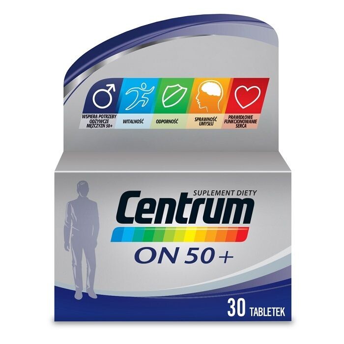 

Набор витаминов и минералов для мужчин Centrum On 50+, 30 шт