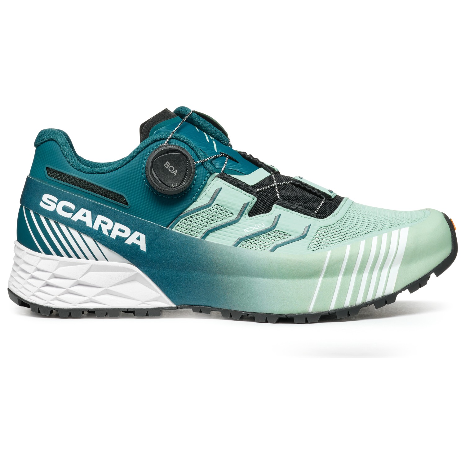 Кроссовки для бега по пересеченной местности Scarpa Women's Ribelle Run Kalibra HT, цвет Misty Jade/Deep Lagoon
