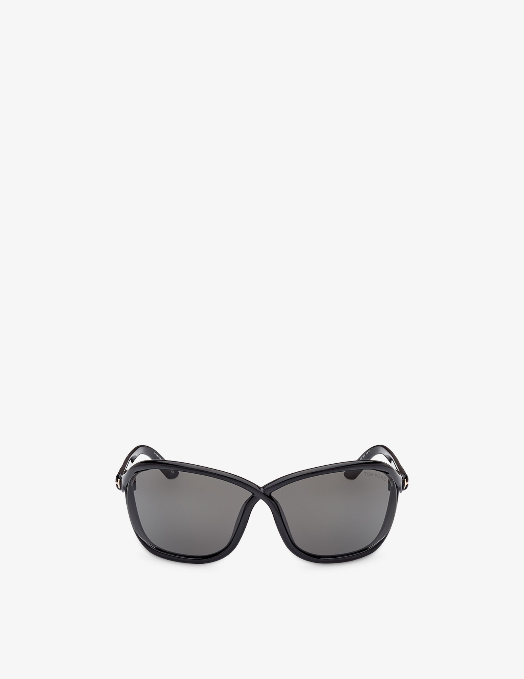 цена Солнцезащитные очки кошачий глаз Tom Ford, цвет Nero Lucido / Fumo