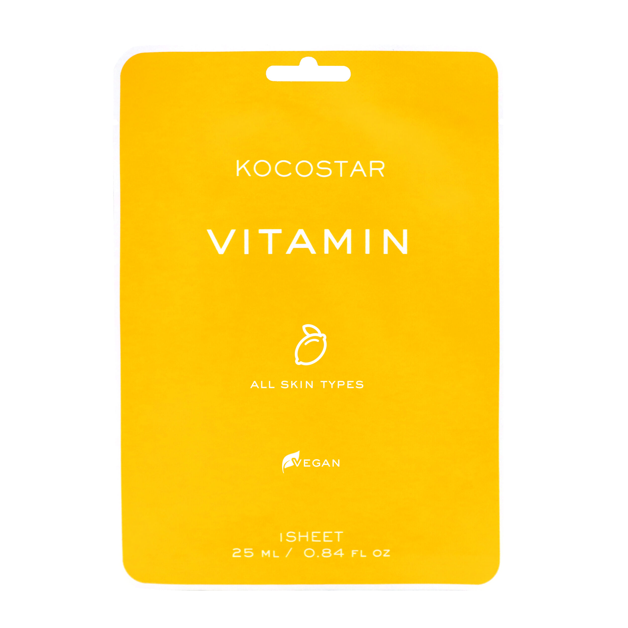 kocostar дерматропная маска для лица гнездо салан гана 25 мл Маска для лица Kocostar Vitamin, 25 мл