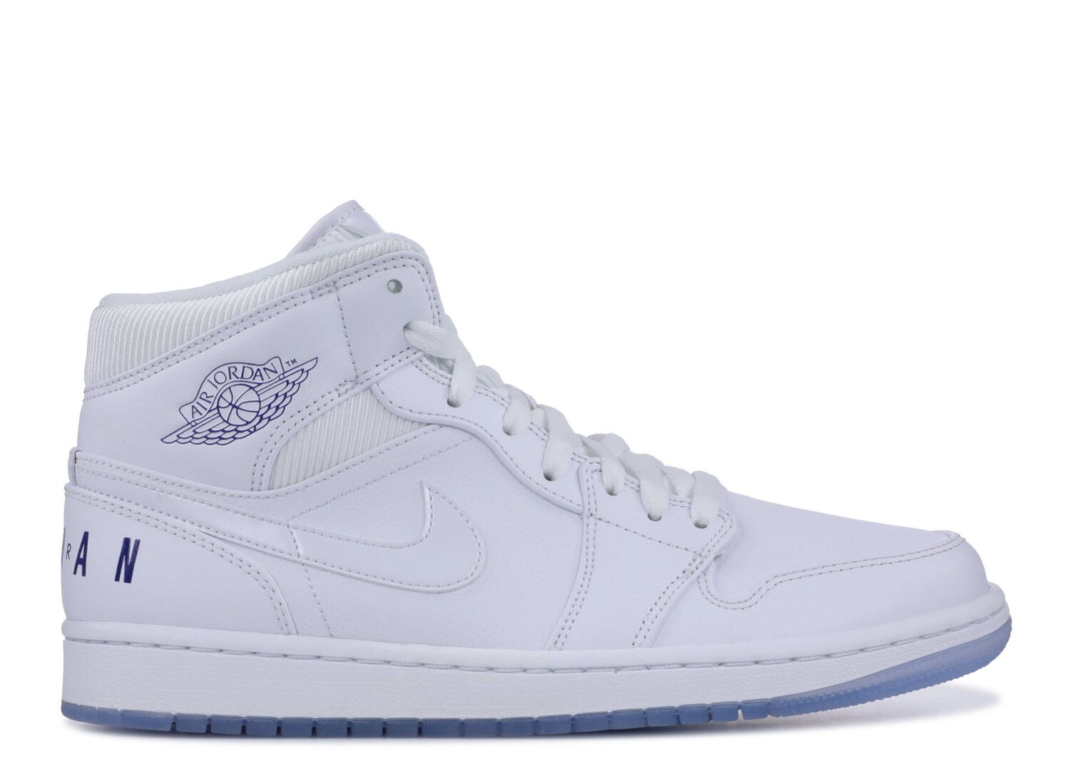 Кроссовки Air Jordan Air Jordan 1 Retro Mid 'White Concord', белый кроссовки jordan wmns air 1 mid dark concord new emerald black white