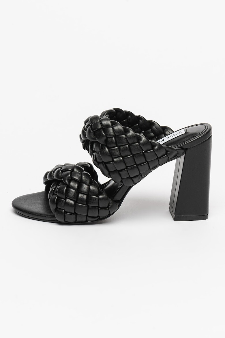

Сандалии из перекрученной экокожи с плетеным узором Steve Madden, черный
