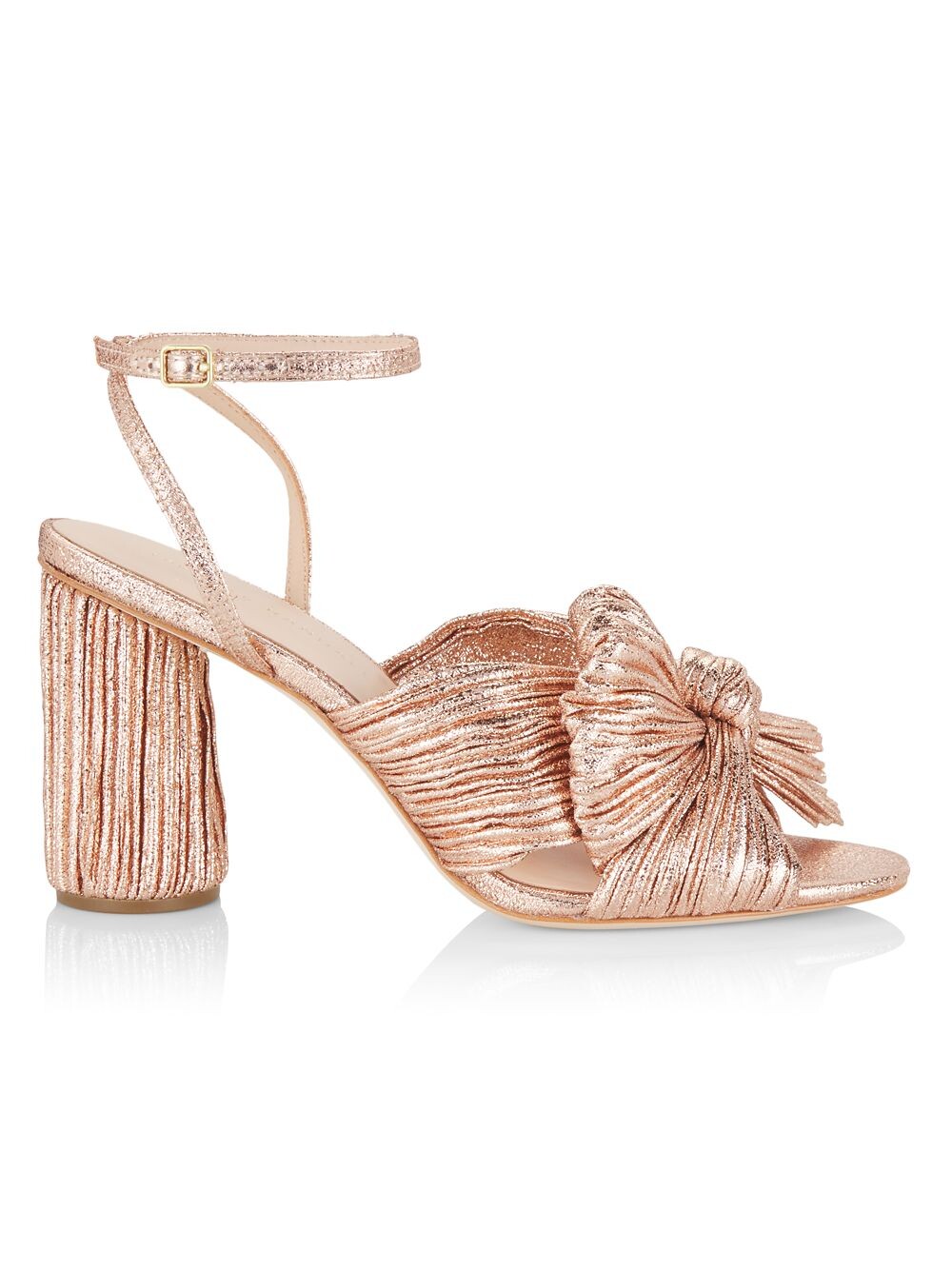 

Металлизированные сандалии Camellia с узлом Loeffler Randall