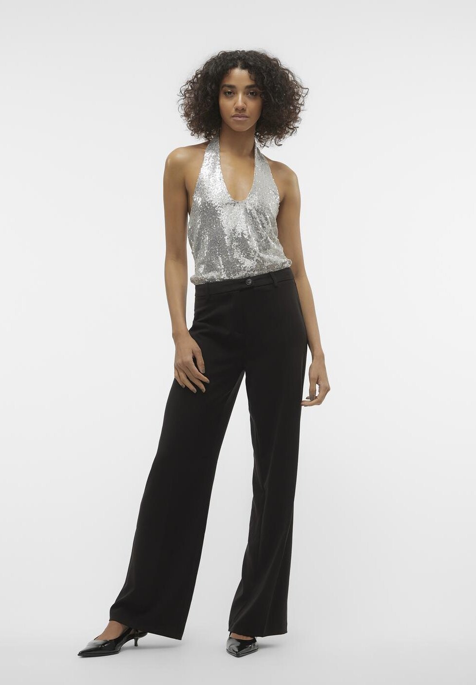 

Топ Vmkaje Halterneck Vero Moda, цвет silver