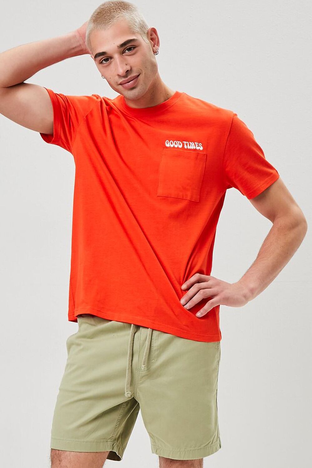 

Шорты из хлопковой смеси с завязками Forever 21, шалфей
