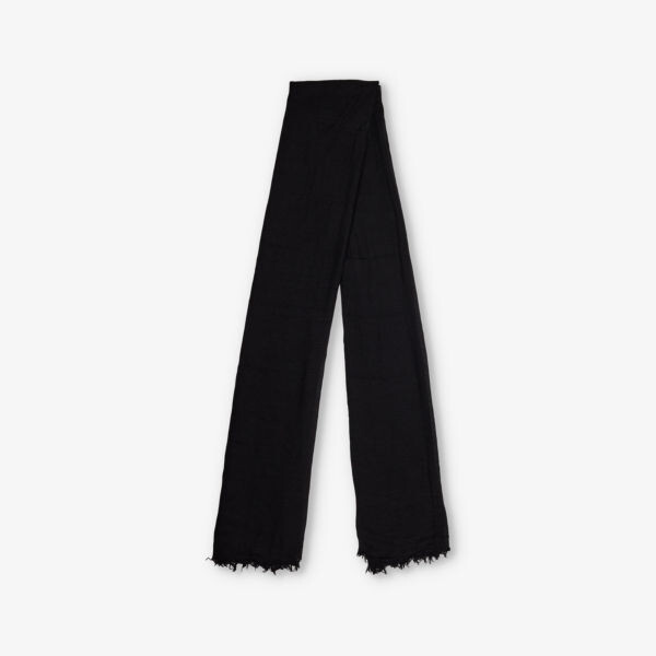 

Шарф Эмили из смеси шерсти, шелка и кашемира Rick Owens, черный