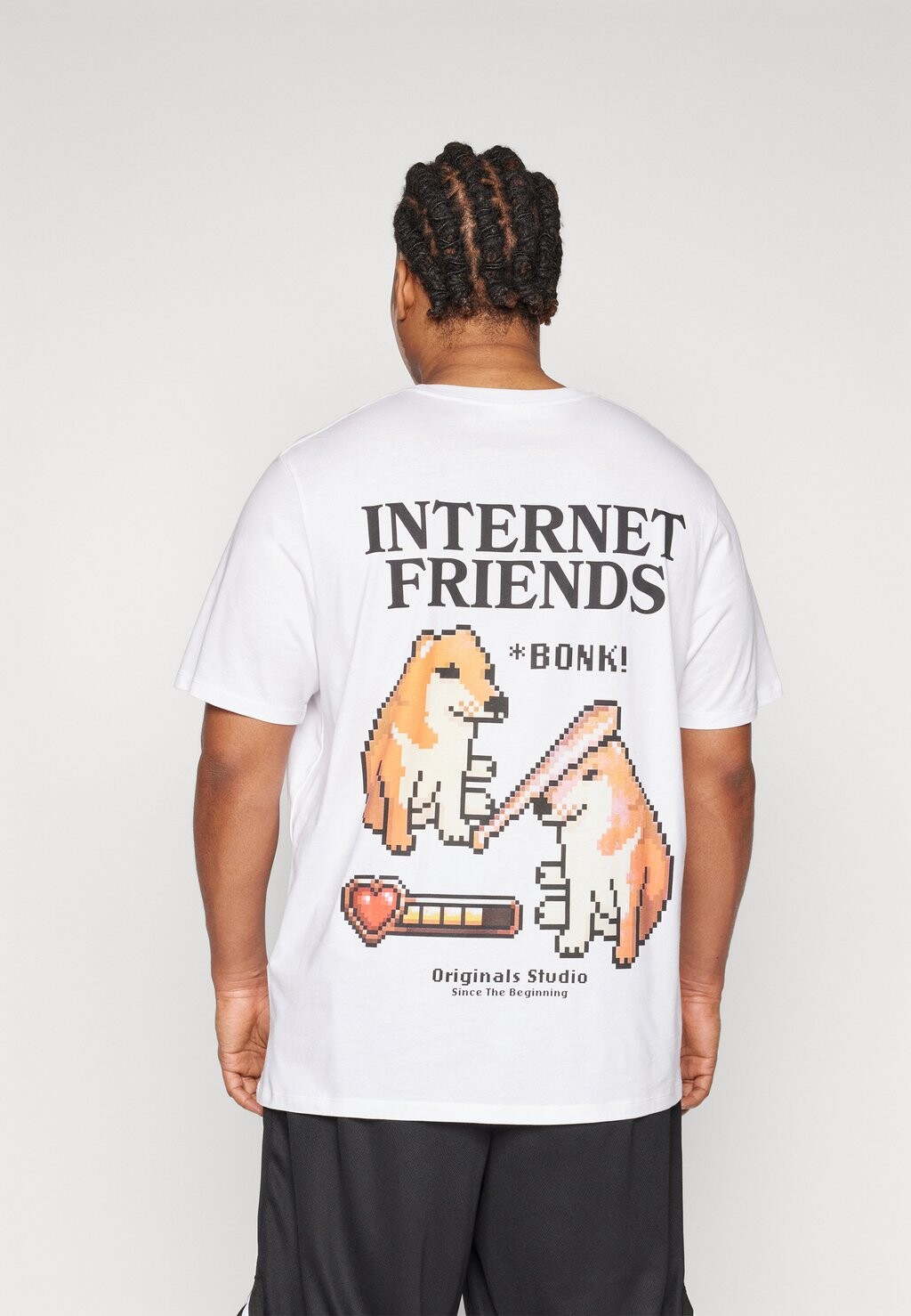 

Футболка с принтом JORCYBERSPACE TEE Jack & Jones, цвет bright white