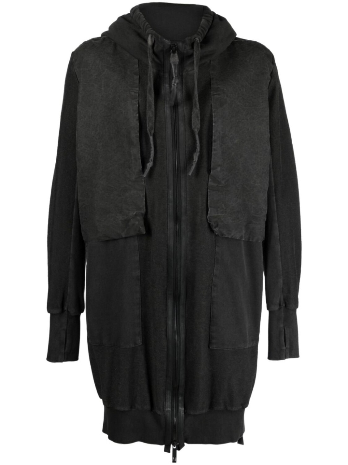 

Isaac Sellam Experience distressed-effect organic-cotton hoodie, серый