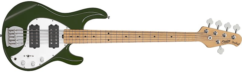

Басс гитара Sterling by Music Man Ray5 HH Olive StingRay Electric Bass Guitar