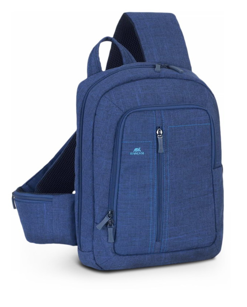 Синий рюкзак Alpendorf Pack для MacBook и ПК 13 дюймов Rivacase, индиго серый рюкзак icon pack lite для macbook и пк 15 16 дюймов incase серый