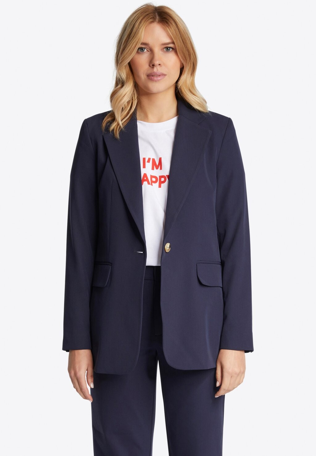 

Короткое пальто Im Classy Stil Rich & Royal, цвет midnight blue