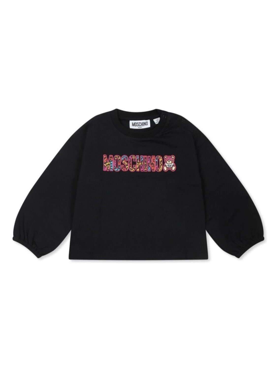 

Толстовка с логотипом Moschino Kids, черный