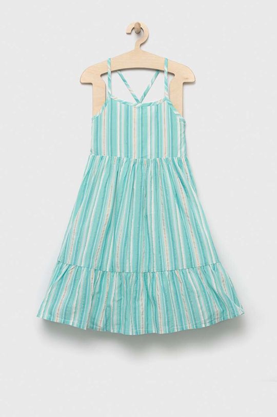 Детское льняное платье Gap, бирюзовый детское льняное платье gap мультиколор