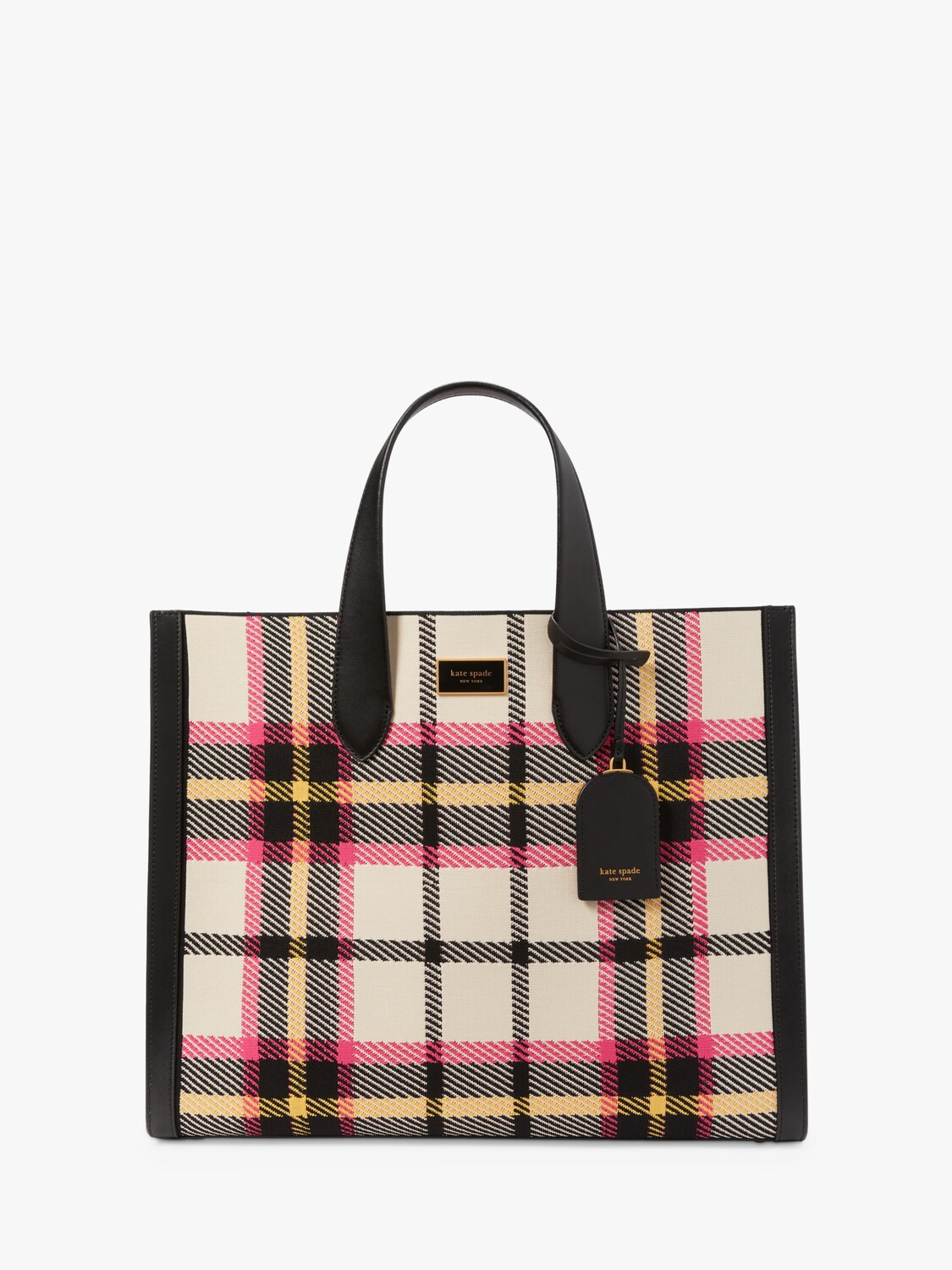 

Большая сумка в клетку Manhattan kate spade new york, черный/мульти