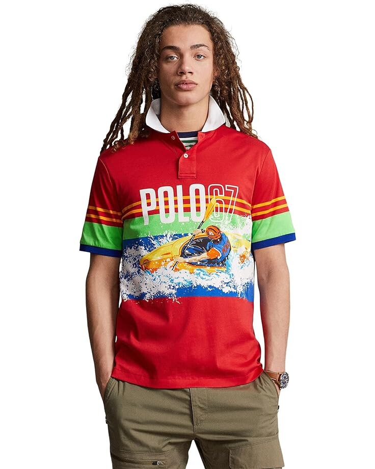 

Поло Polo Ralph Lauren Classic Fit Print Soft Cotton, цвет Polo Print