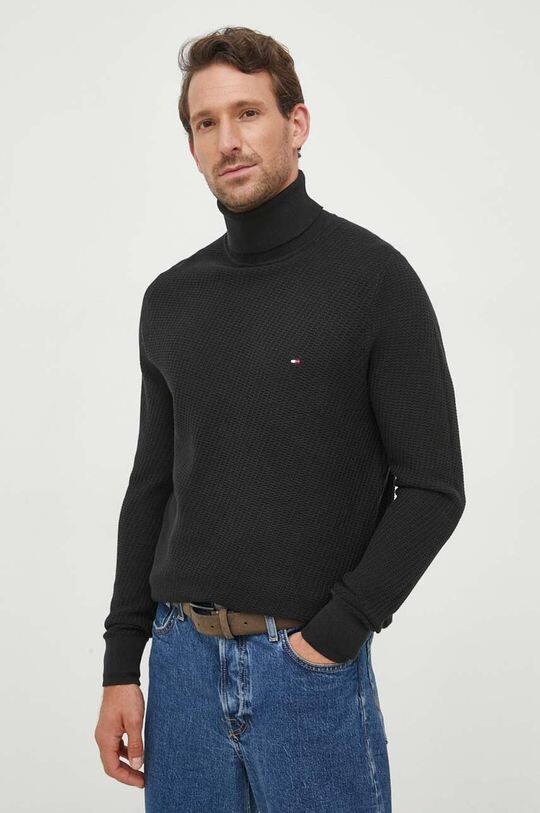 

Хлопковый свитер Tommy Hilfiger, черный